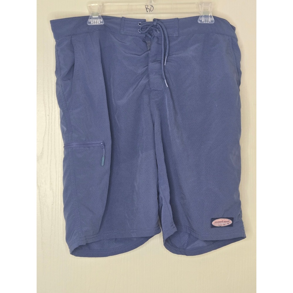 Vineyard Vines Mens Performance Board Shorts Blue Diamond Pattern Size‎ 36